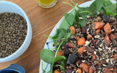 Salat med bagte rodfrugter